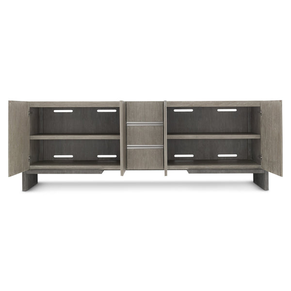 Bernhardt Bernhardt Foundations Two-Tone Entertainment Credenza 94" Rustic Modern Media Console With Storage, Soft-Close Doors 306890