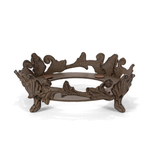 Acanthus Stoneware Planter on Metal Base ECL95174 Park Hill