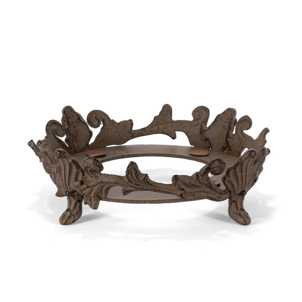 Acanthus Stoneware Planter on Metal Base ECL95174 Park Hill