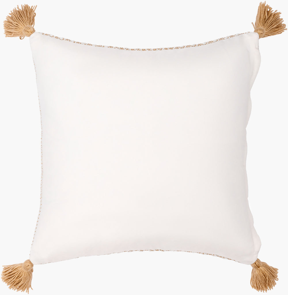 Surya Ryazan Cottage-style 18" Accent Pillow - Elegant Polyester Decor For Comfort & Cozy Living Spaces Goldenrod Polyester,Polyester Ryz001-1818