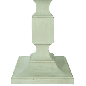 Bernhardt Bernhardt East Hampton Cerused Linen Dining Table With Two 20" Leaves, Two-Pedestal Neo-Traditional Design K1429