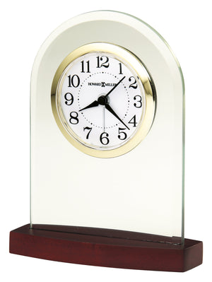Hekman Furniture 645715 Hansen Tabletop Clock - Elegant Beveled Glass Design With Brass Accents & Arabic Numerals  Hansen Tabletop Clock 645715