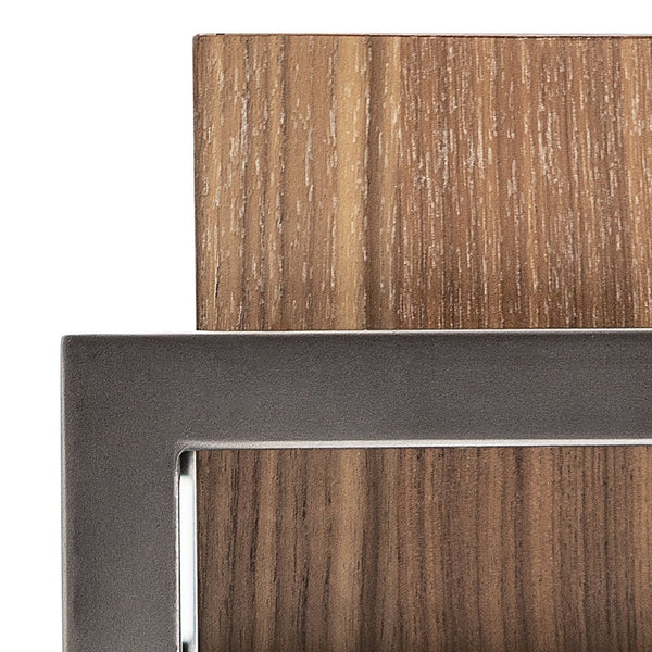 Bernhardt Bernhardt Collins Walnut Top Cocktail Table with Black Oxide Metal Base for Living Rooms 573013