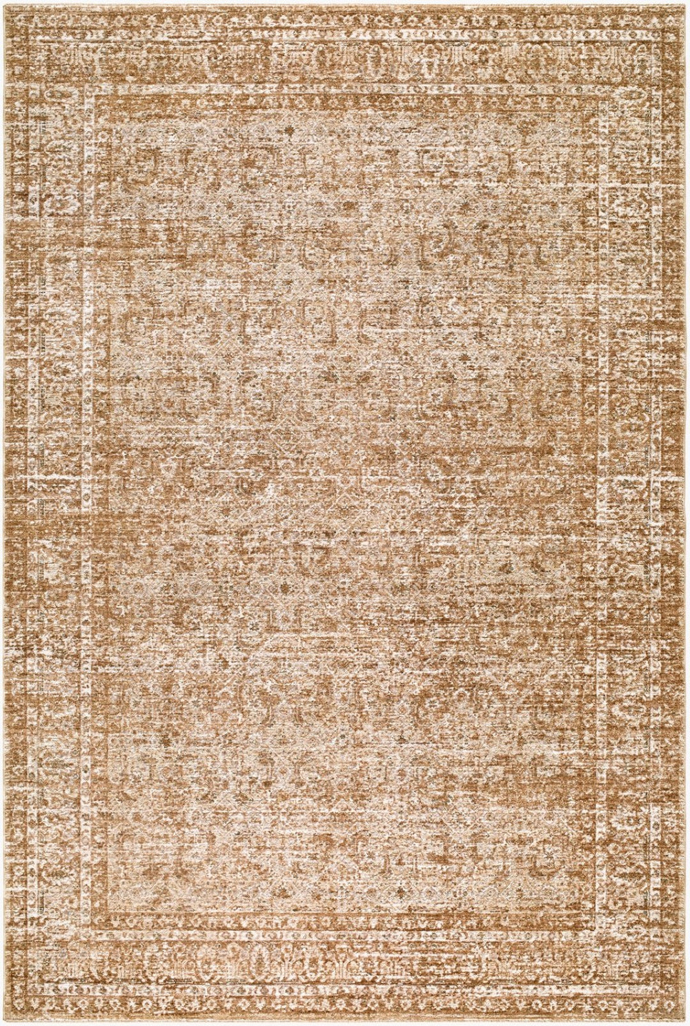 Livabliss The Vintage Edit Distressed Polyester Runner Rug for Hallways and Entryways Beige, Medium B 9' x 12'6" RZDT2304-9126