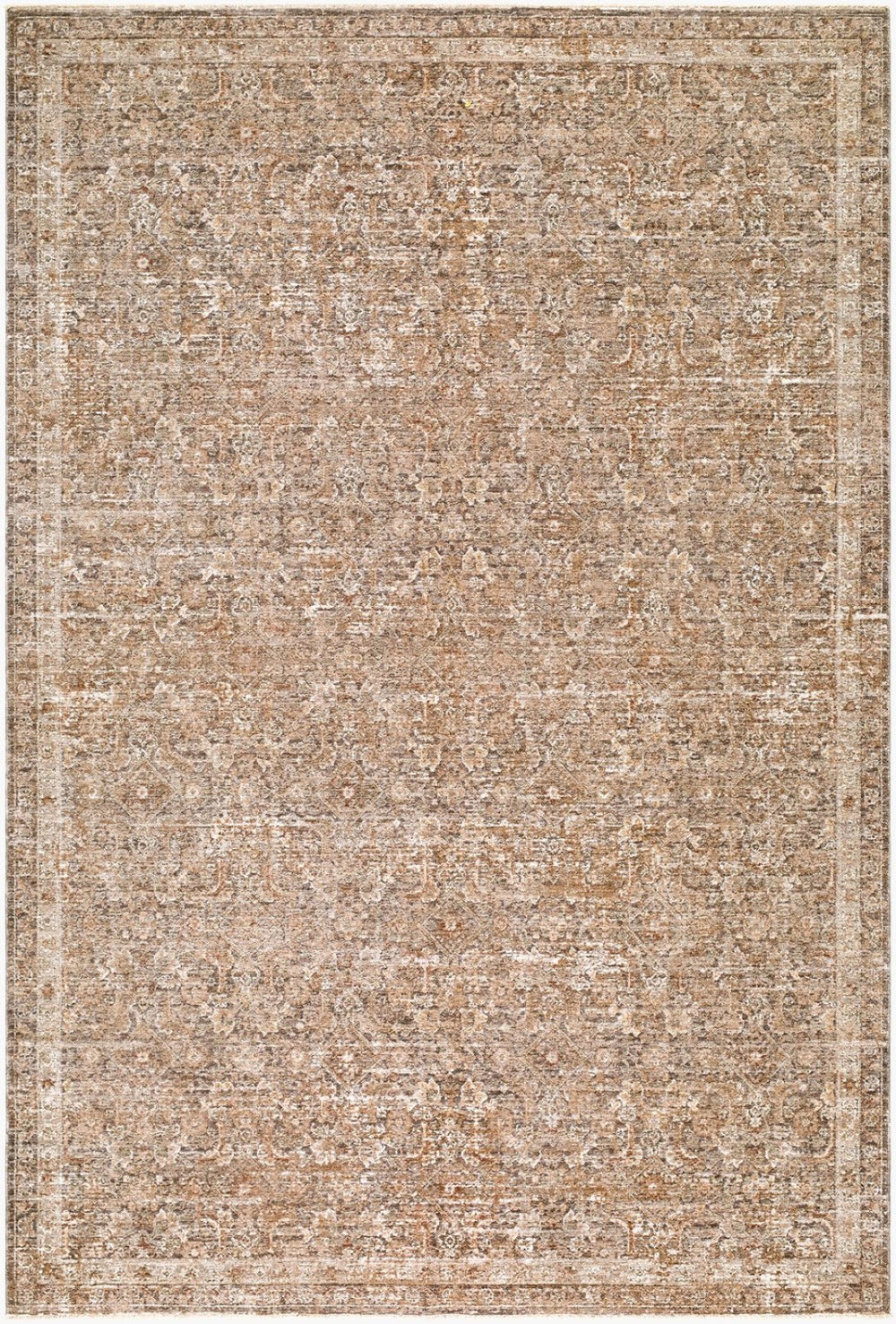Livabliss The Vintage Distressed Medallion Runner Rug Turkish Woven Polyester Hallway Accent Brown, Dark Bro 2'7" x 7'3" RZDT2305-2773