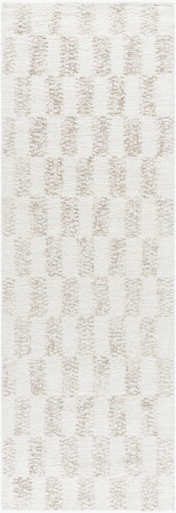 Livabliss Rize Hand Tufted Wool Accent Rug Artisan Crafted for Entryways and Bedroom Floors Ivory, Taupe 2'6" x 8' RZE2300-268