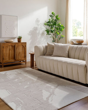 Livabliss Rize Hand Tufted Wool Accent Rug Artisan Crafted for Entryways Bathrooms and Bedside Ivory, Taupe 2' x 3' RZE2302-23