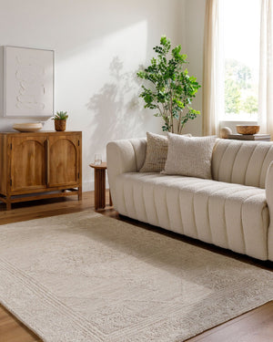 Livabliss Rize Hand Tufted Wool Accent Rug Plush Medium Pile for Entryway or Bathroom Ivory, Sandston 2' x 3' RZE2303-23