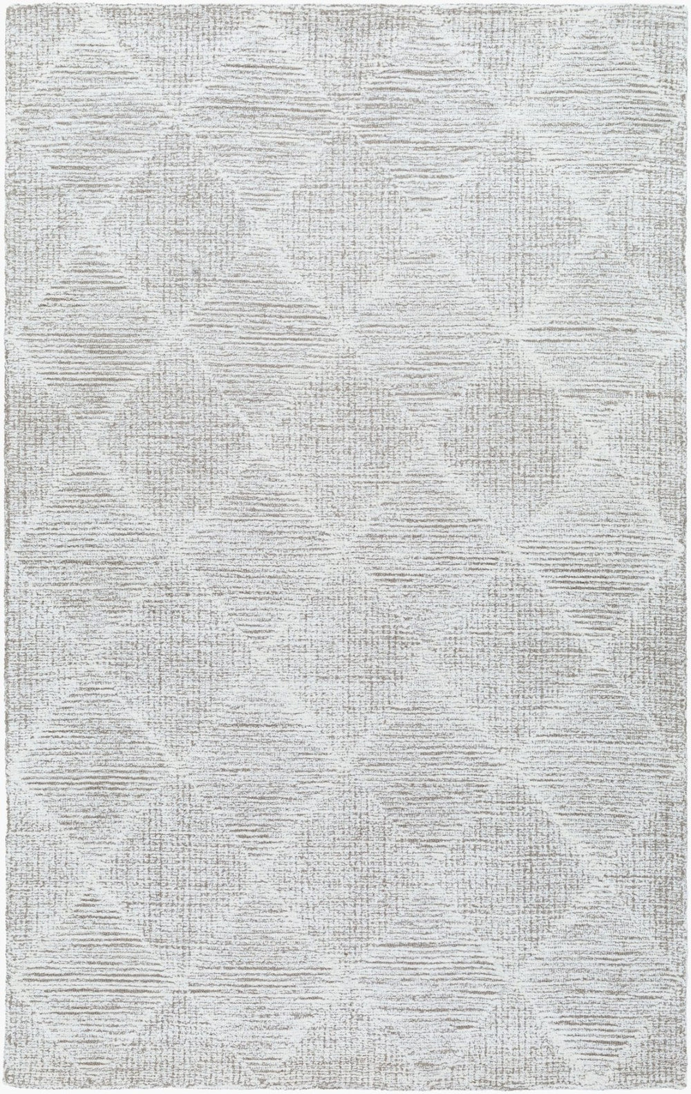Livabliss Rize Hand Tufted Wool Area Rug Artisan Crafted for Entryway or Bathroom Accent Ivory, Taupe 6' x 9' RZE2306-69