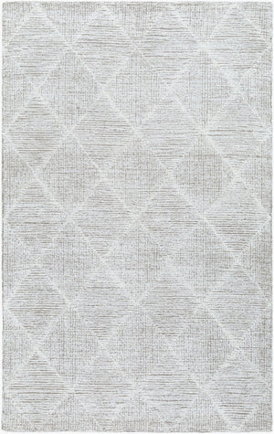 Livabliss Rize Hand Tufted Wool Area Rug Artisan Crafted for Entryway or Bathroom Accent Ivory, Taupe 6' x 9' RZE2306-69