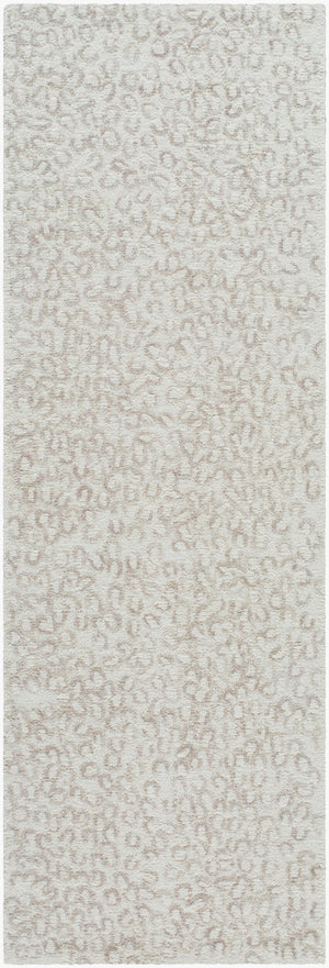 Livabliss Rize Hand Tufted Wool Area Rug Soft Medium Pile for Entryway Bathroom or Bedside Ivory, Taupe 2'6" x 8' RZE2308-268