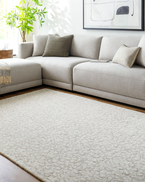 Livabliss Rize Hand Tufted Wool Area Rug Soft Medium Pile for Entryway Bathroom or Bedside Ivory, Taupe 2'6" x 8' RZE2308-268