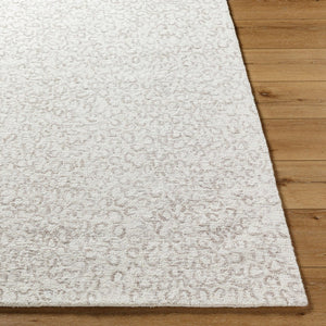 Livabliss Rize Hand Tufted Wool Area Rug Soft Medium Pile for Entryway Bathroom or Bedside Ivory, Taupe 2'6" x 8' RZE2308-268