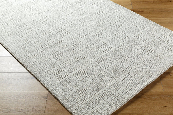 Livabliss Rize Hand Tufted Wool Area Rug Soft Medium Pile Accent for Entryway or Bedroom Ivory, Dove Gra 8' x 10' RZE2311-810