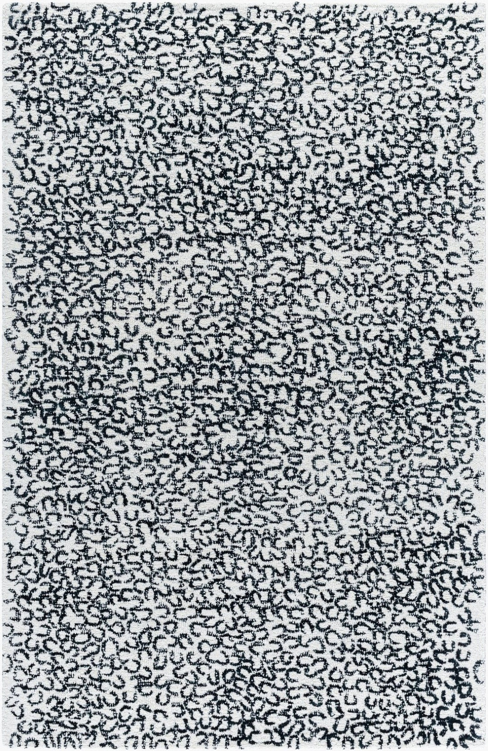 Livabliss Rize Hand Tufted Wool Accent Rug Plush Medium Pile for Entryway or Bedside Charcoal, Ash G 6' x 9' RZE2312-69