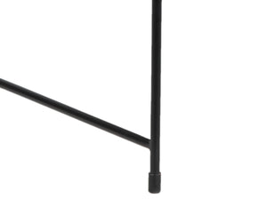 Porter Designs Porter Hagen Black Iron Frame Accent Chair - Stylish Industrial Chic Design With Top Grain Leather Black Metal 02-108-06-8463