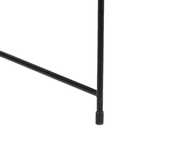 Porter Designs Porter Hagen Black Iron Frame Accent Chair - Stylish Industrial Chic Design With Top Grain Leather Black Metal 02-108-06-8463