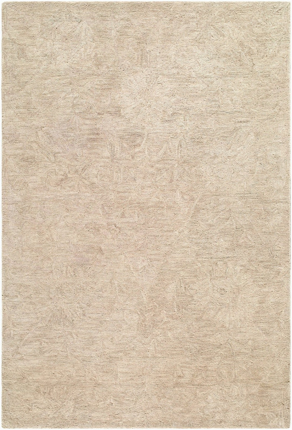 Livabliss The Neutral Edit Handmade Wool Rug Bohemian Global Texture for Entryways Bedside Sandstone, Beig 5' x 7'6" RZNE2300-576