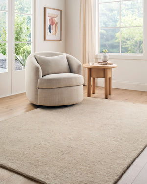 Livabliss The Neutral Edit Handmade Wool Rug Bohemian Global Texture for Entryways Bedside Sandstone, Beig 5' x 7'6" RZNE2300-576