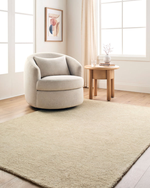 Livabliss The Neutral Edit Bohemian Wool Area Rug Hand Tufted in India for Eclectic Spaces Beige, Sandsto 2' x 3' RZNE2302-23