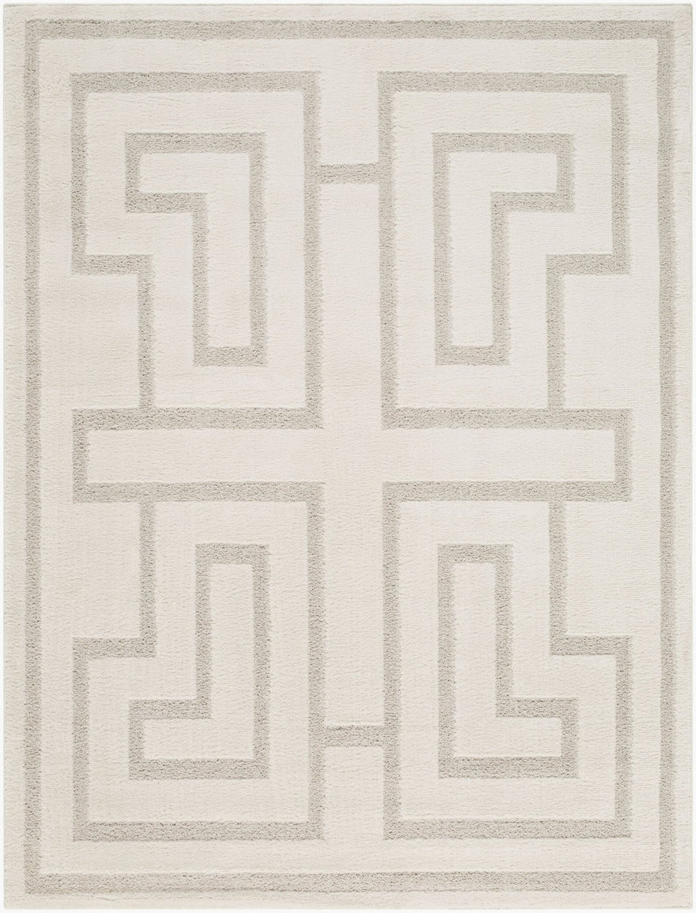 Livabliss The Studio Edit Art Deco Geometric Polypropylene Rug for Entryway or Bedroom Cream, Beige 2' x 2'11" RZSE2300-2211