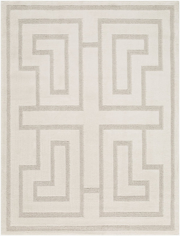 Livabliss The Studio Edit Art Deco Geometric Polypropylene Rug for Entryway or Bedroom Cream, Beige 2' x 2'11" RZSE2300-2211