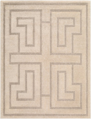 Livabliss The Studio Edit Art Deco Machine Woven Polypropylene Rug for Entryway or Bath Oatmeal, Ivory 2' x 2'11" RZSE2302-2211