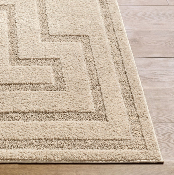 Livabliss The Studio Edit Art Deco Machine Woven Polypropylene Rug for Entryway or Bath Oatmeal, Ivory 2' x 2'11" RZSE2302-2211