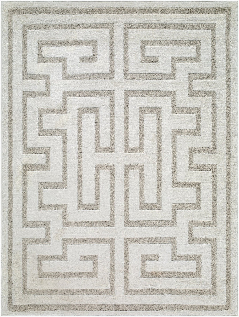 Livabliss The Studio Edit Art Deco Machine Woven Polypropylene Rug for Entryways and Bedrooms Cream, Beige 2'7" x 10' RZSE2306-2710