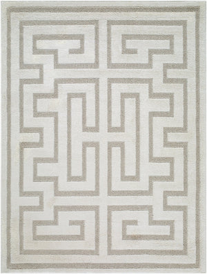 Livabliss The Studio Edit Art Deco Machine Woven Polypropylene Rug for Entryways and Bedrooms Cream, Beige 2'7" x 10' RZSE2306-2710