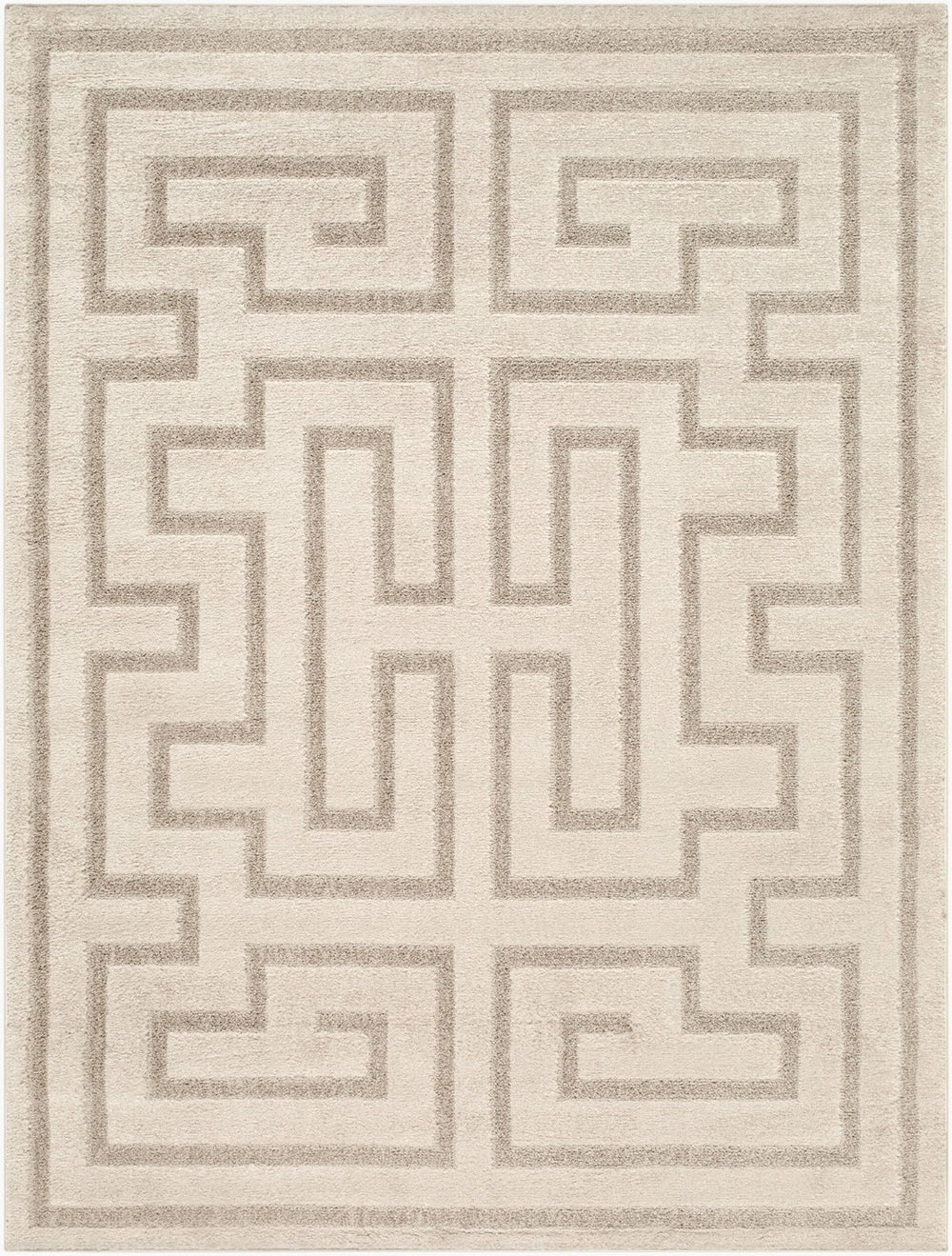 Livabliss The Studio Edit Art Deco Machine Woven Polypropylene Accent Rug for Entryway Oatmeal, Ivory 2'7" x 10' RZSE2308-2710