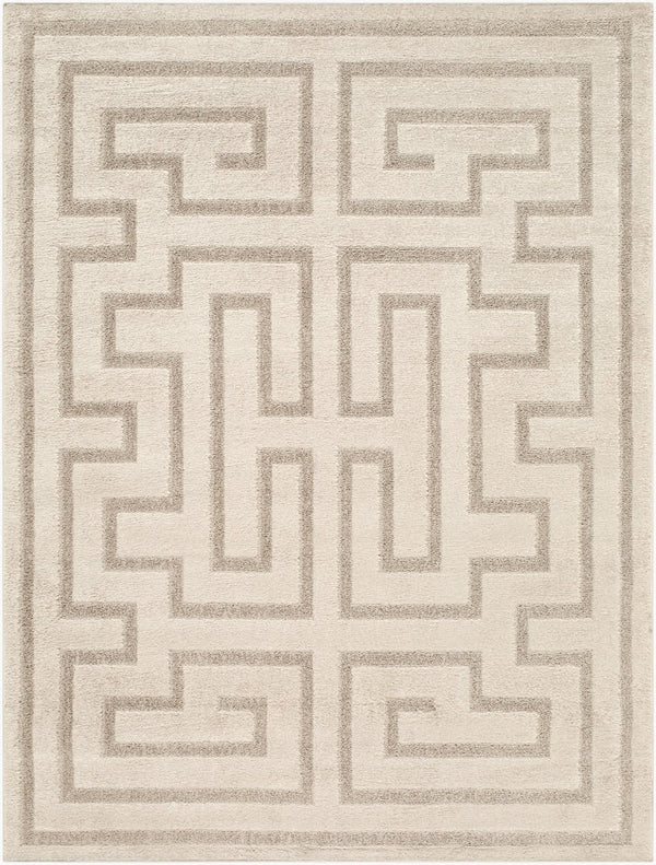 Livabliss The Studio Edit Art Deco Machine Woven Polypropylene Accent Rug for Entryway Oatmeal, Ivory 2'7" x 10' RZSE2308-2710