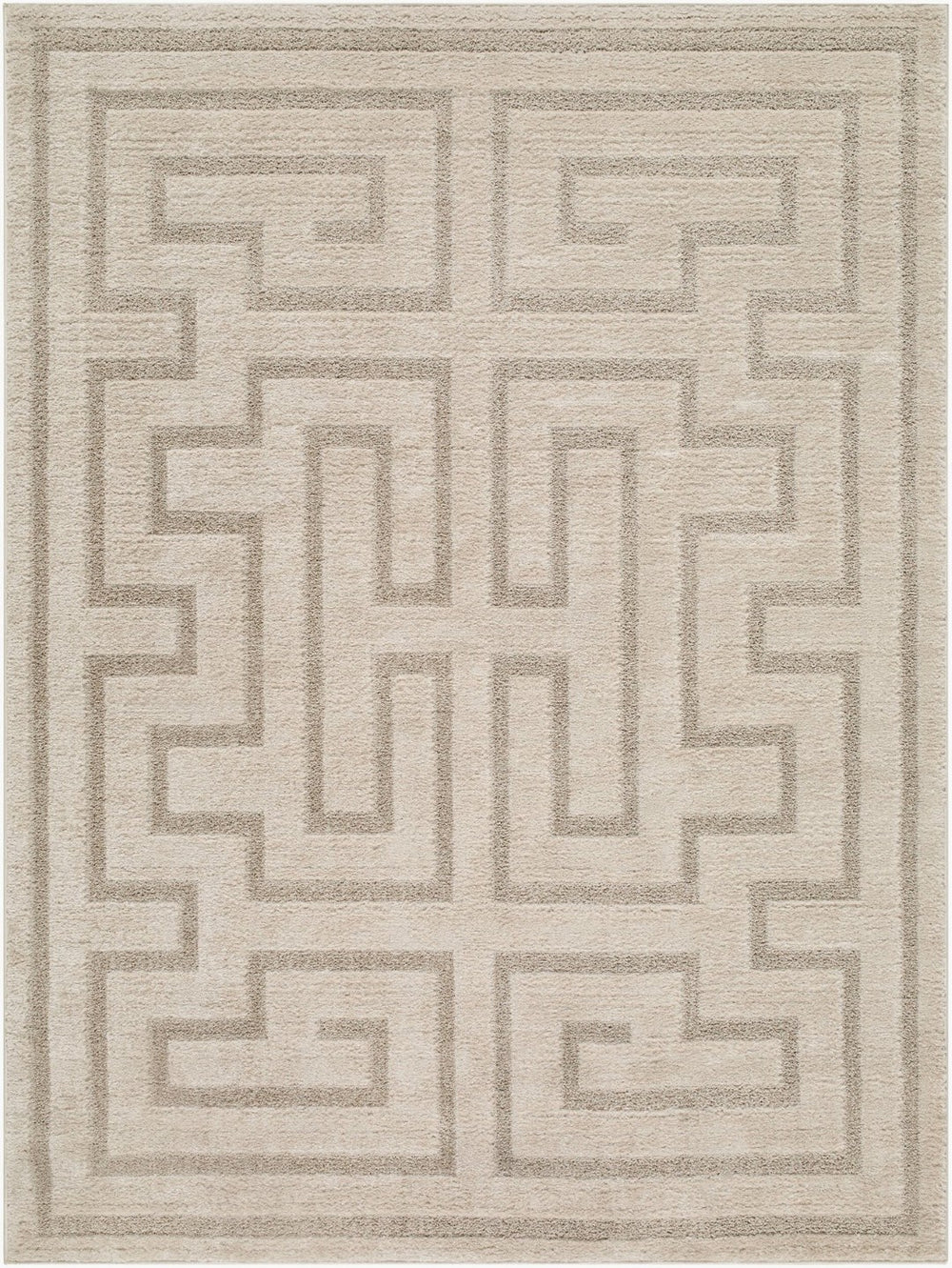 Livabliss The Studio Edit Art Deco Machine Woven Polypropylene Accent Rug for Modern Spaces Oatmeal, Ivory 2' x 2'11" RZSE2309-2211