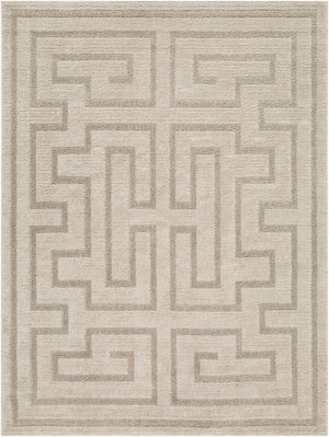 Livabliss The Studio Edit Art Deco Machine Woven Polypropylene Accent Rug for Modern Spaces Oatmeal, Ivory 2' x 2'11" RZSE2309-2211