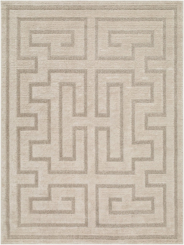Livabliss The Studio Edit Art Deco Machine Woven Polypropylene Accent Rug for Modern Spaces Oatmeal, Ivory 2' x 2'11" RZSE2309-2211