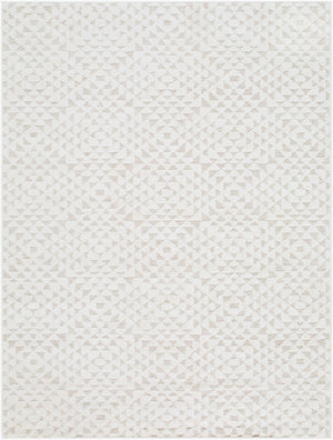 Livabliss The Studio Edit Geometric Art Deco Machine Woven Polypropylene Accent Rug for Entryways Cream, Beige 2' x 2'11" RZSE2317-2211