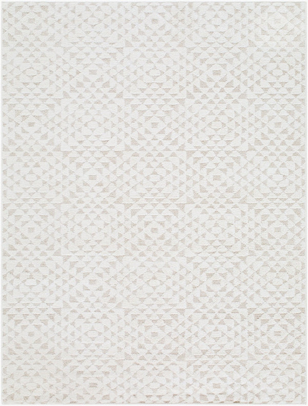 Livabliss The Studio Edit Geometric Art Deco Machine Woven Polypropylene Accent Rug for Entryways Cream, Beige 2' x 2'11" RZSE2317-2211