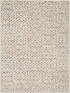 Livabliss The Studio Edit Art Deco Geometric Machine Woven Rug for Entryways and Offices Oatmeal, Ivory 9' x 12' RZSE2318-912