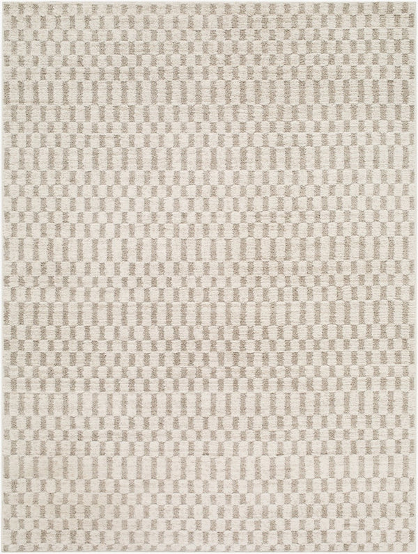 Livabliss The Studio Edit Art Deco Machine Woven Polypropylene Blend Rug for Entryways Cream, Oatmeal 2' x 2'11" RZSE2323-2211