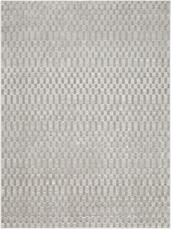 Livabliss The Studio Edit Art Deco Geometric Polypropylene Accent Rug for Entryways and Hallways Cream, Light Gr 9' x 12' RZSE2325-912
