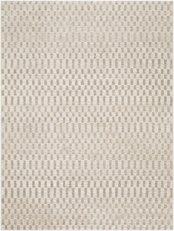 Livabliss The Studio Edit Art Deco Geometric Polypropylene Rug for Entryways and Bedrooms Cream, Oatmeal 6'7" x 9' RZSE2326-679