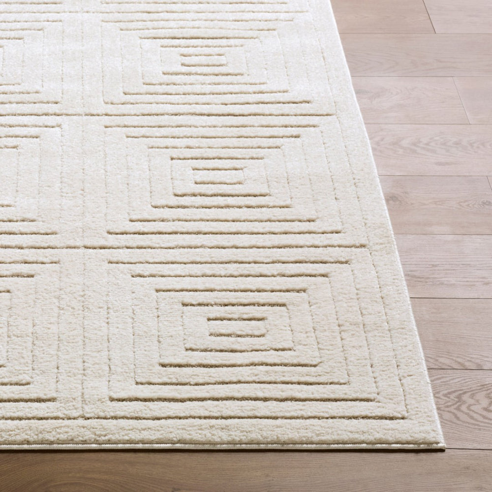Livabliss The Studio Edit Art Deco Machine Woven Accent Rug for Entryway or Bedroom Cream, Beige 2' x 2'11" RZSE2329-2211