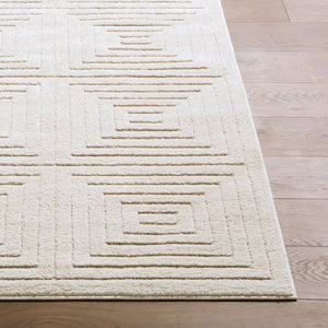 Livabliss The Studio Edit Art Deco Machine Woven Accent Rug for Entryway or Bedroom Cream, Beige 2' x 2'11" RZSE2329-2211