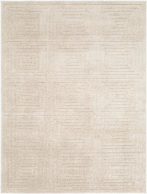 Livabliss The Studio Edit Art Deco Geometric Polypropylene Rug Woven in Turkey for Entryways Oatmeal, Ivory 2'7" x 10' RZSE2330-2710