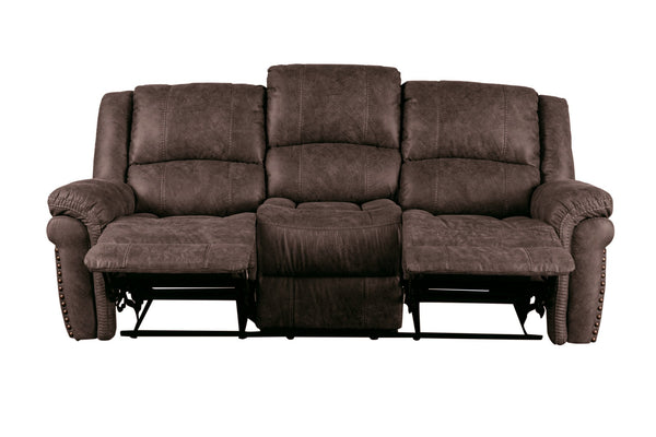 Porter Designs Porter St John Leather Reclining Sofa - Luxurious Comfort & Elegant Design For Your Living Space Brown Fabric 03-201-01-7625