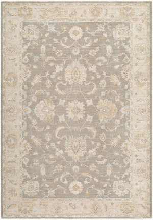 Livabliss The Vintage Edit Medallion Area Rug with Fringe Turkish Woven Polypropylene Living Room Medium Gray, Cr 2'7" x 10' RZVE2302-2710
