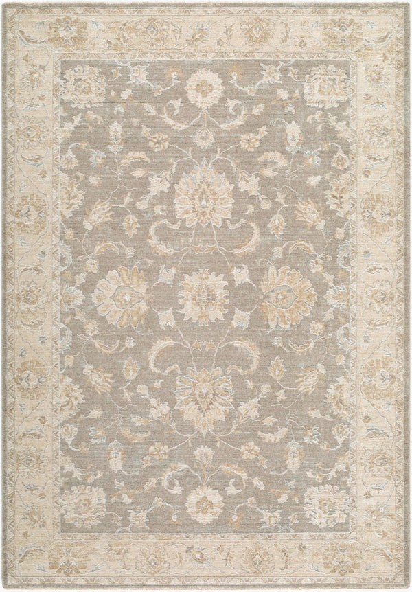 Livabliss The Vintage Edit Medallion Area Rug with Fringe Turkish Woven Polypropylene Living Room Medium Gray, Cr 2'7" x 10' RZVE2302-2710