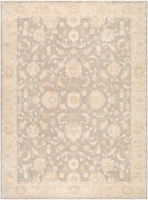 Livabliss The Vintage Edit Medallion Area Rug with Fringe Turkish Woven Polypropylene Living Room Medium Gray, Cr 9' x 12'2" RZVE2302-9122
