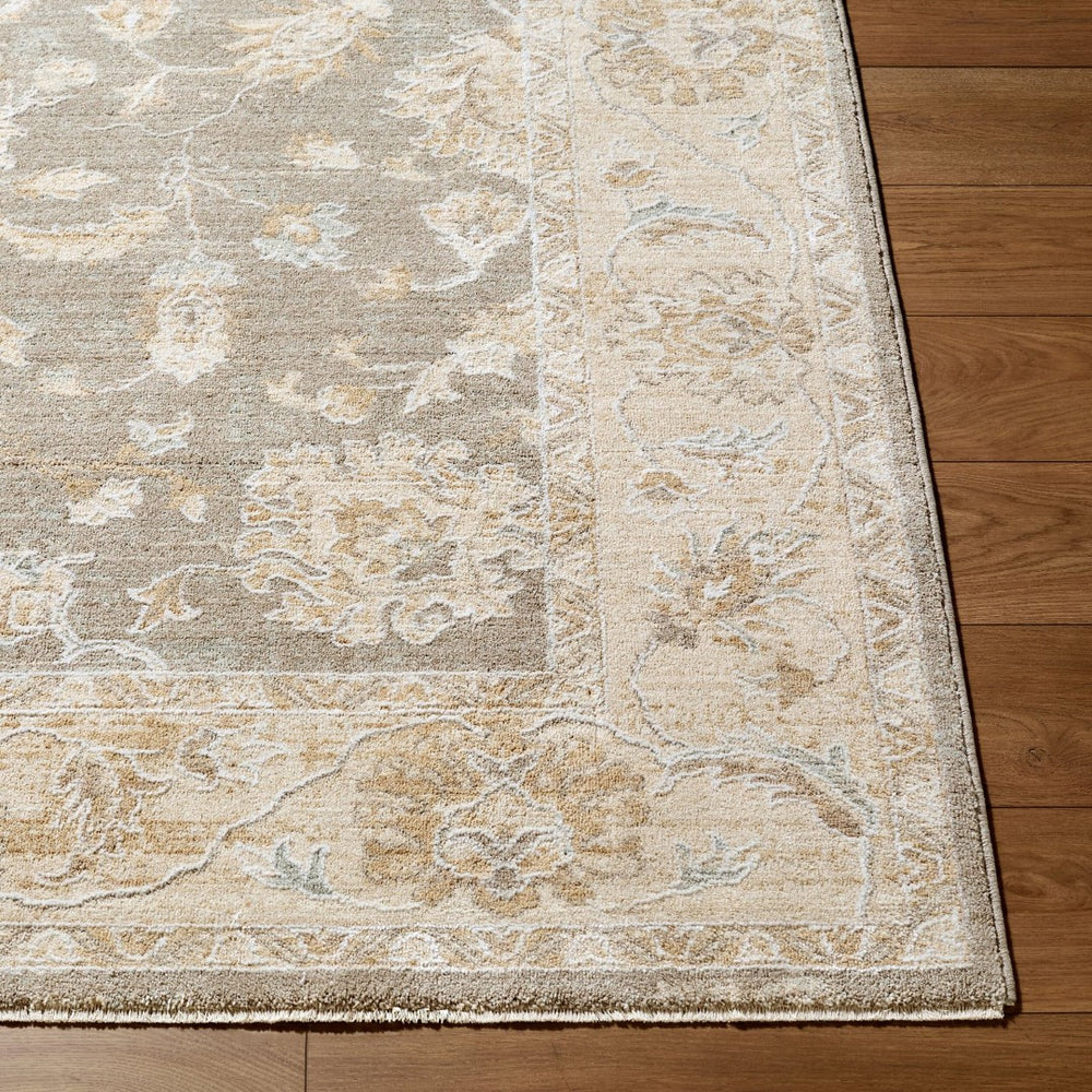 Livabliss The Vintage Edit Medallion Area Rug with Fringe Turkish Woven Polypropylene Living Room Medium Gray, Cr 9' x 12'2" RZVE2302-9122