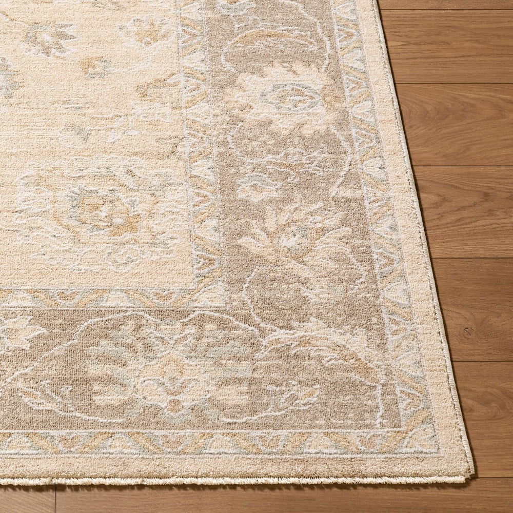 Livabliss The Vintage Edit Medallion Area Rug Machine Woven in Turkey for Formal Living Rooms Light Beige, Me 2'7" x 10' RZVE2304-2710
